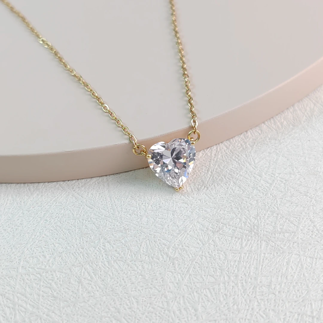 XUPING/旭平首饰 合金项链 夏上新时尚爱心项链 GDJ X001030723