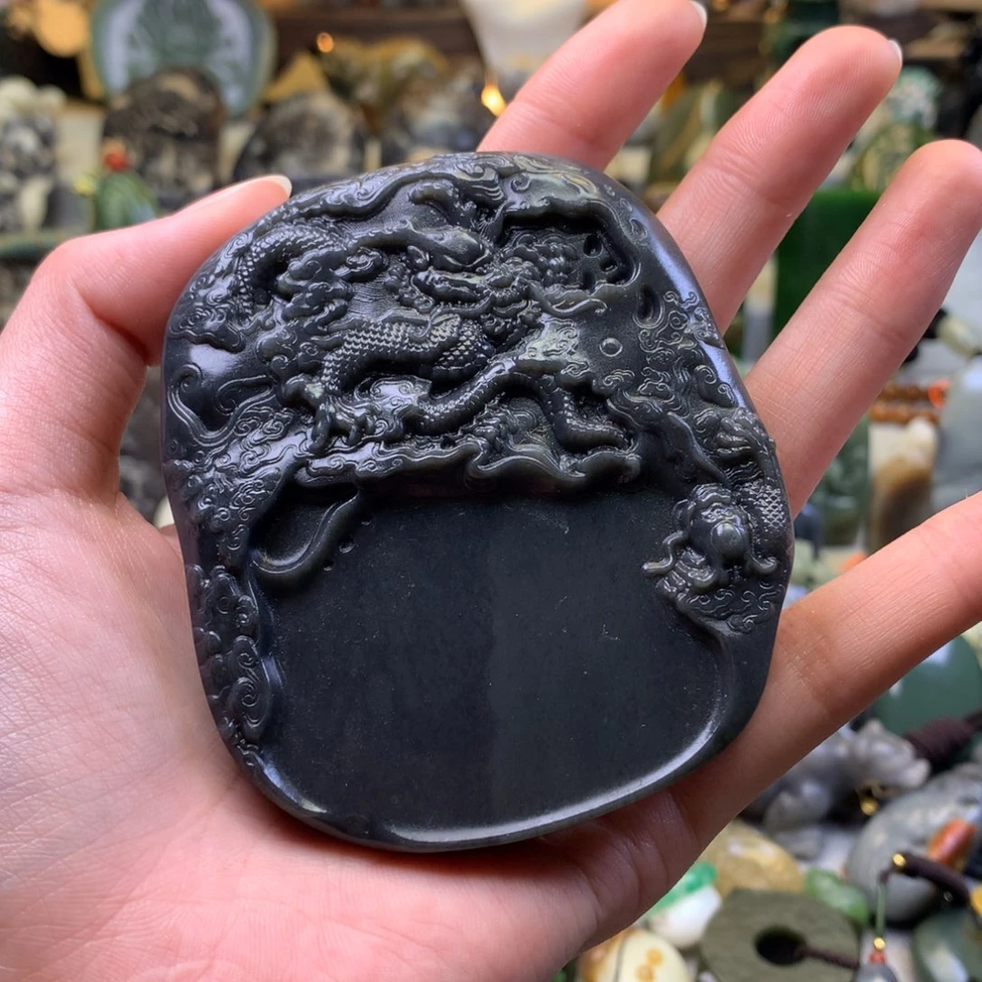 和田玉把件未镶嵌时*春