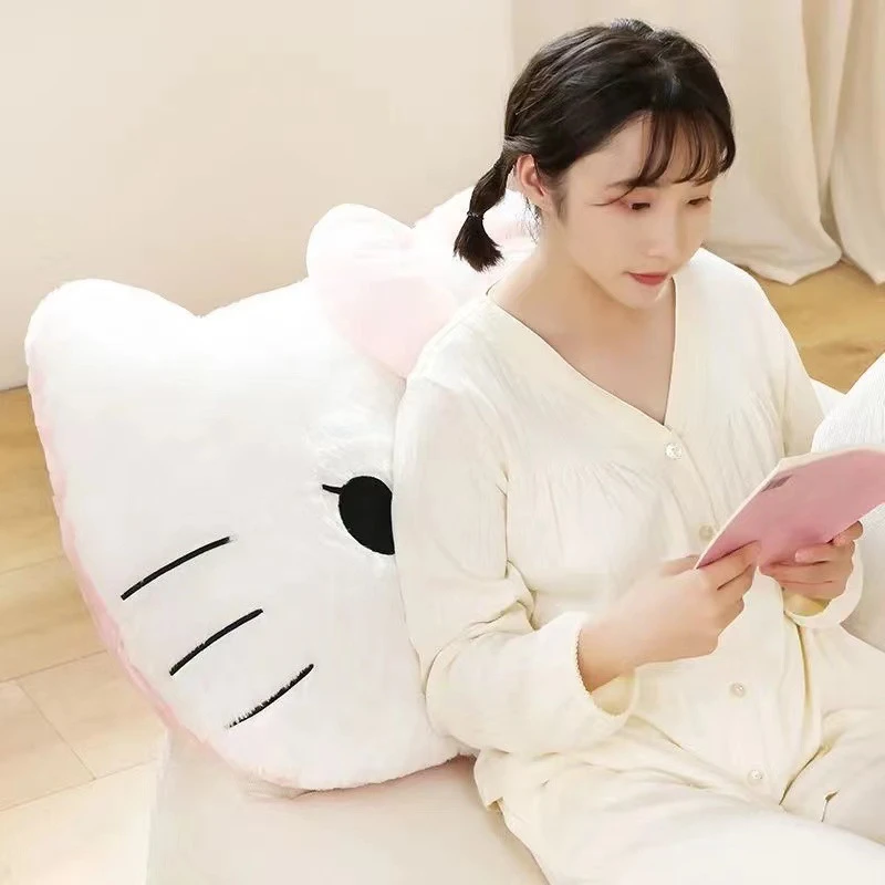 新款可爱猫咪抱枕沙发座椅大号靠垫女生床头靠枕大靠背枕头
