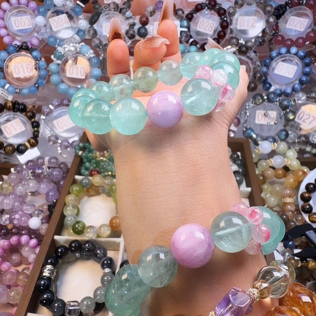 合金手链水晶绿莹石