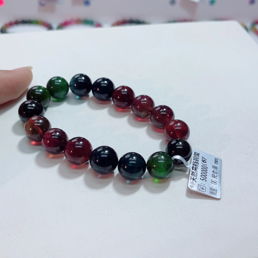 未镶嵌手链碧玺多样性发一条