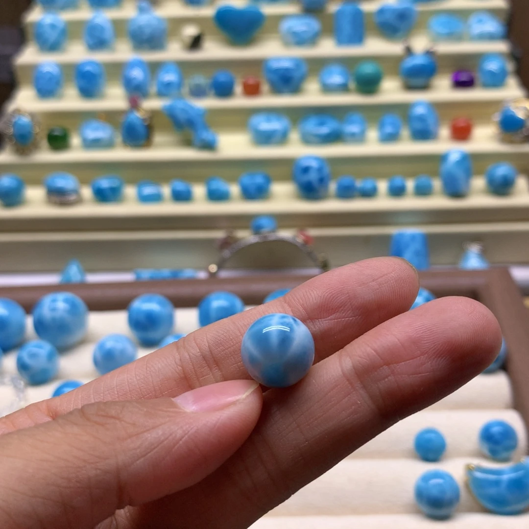 J***o针钠钙石（海纹石）未镶嵌珠宝奇石