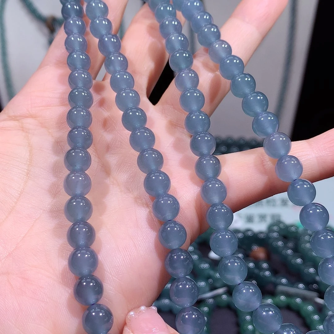 满***t翡翠未镶嵌手链天然a货翡翠项链