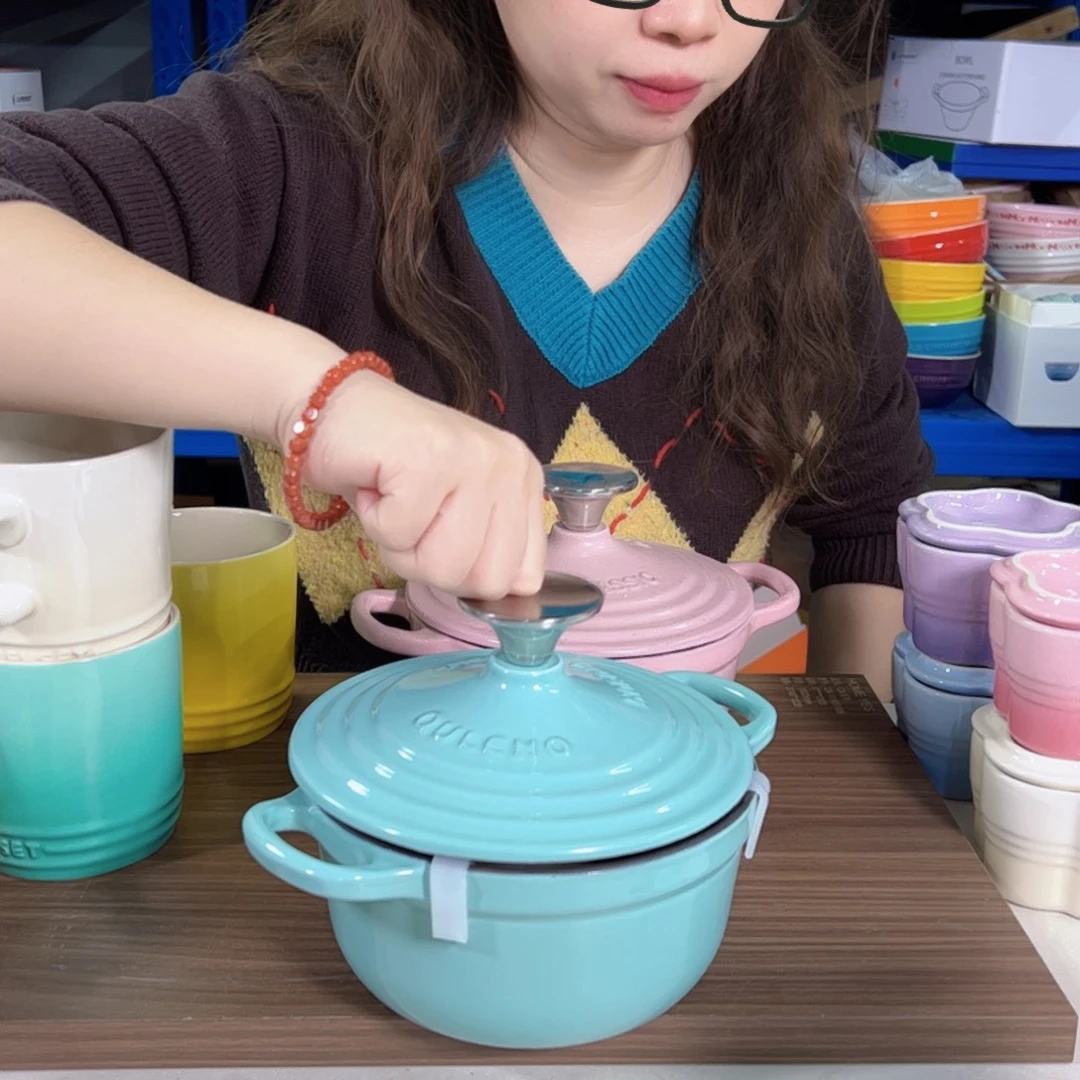 老姊妹家瓷器好漂亮15炫彩蓝色小锅