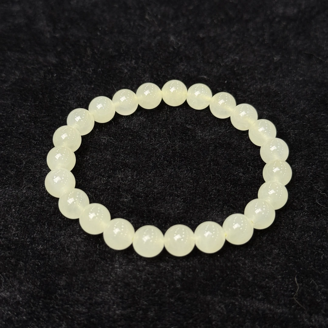 【仔仔臻选】天然和田玉蜂蜜水手串卡8mm（实物实拍）