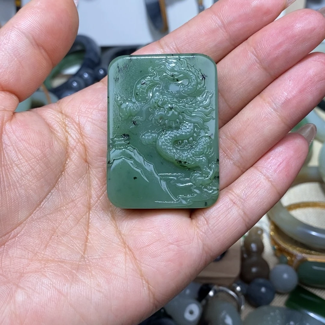 和田玉未镶嵌挂件@***轻