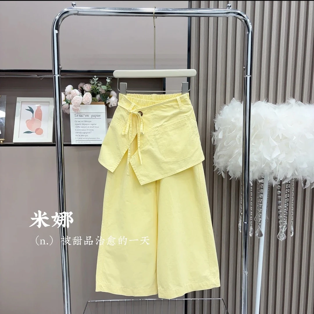 戴维贝啦优选女童夏季新款套装2025儿童洋气烫钻T恤潮流屁帘直筒