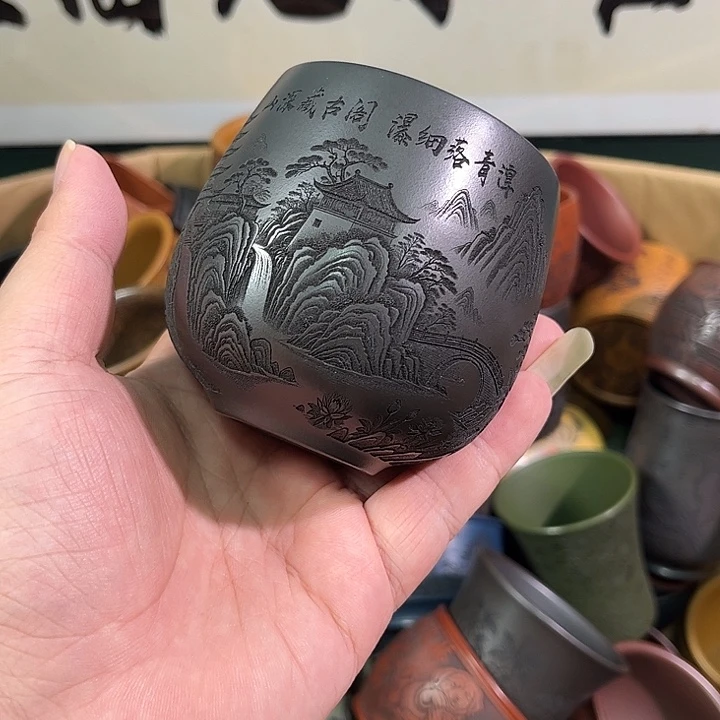 茶杯紫砂全手工紫砂主人杯