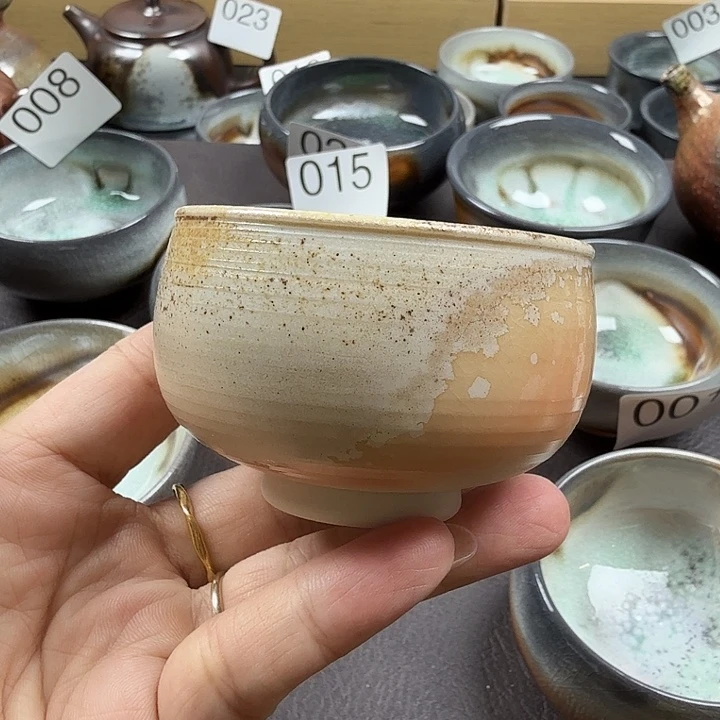 手工手作柴烧主人杯