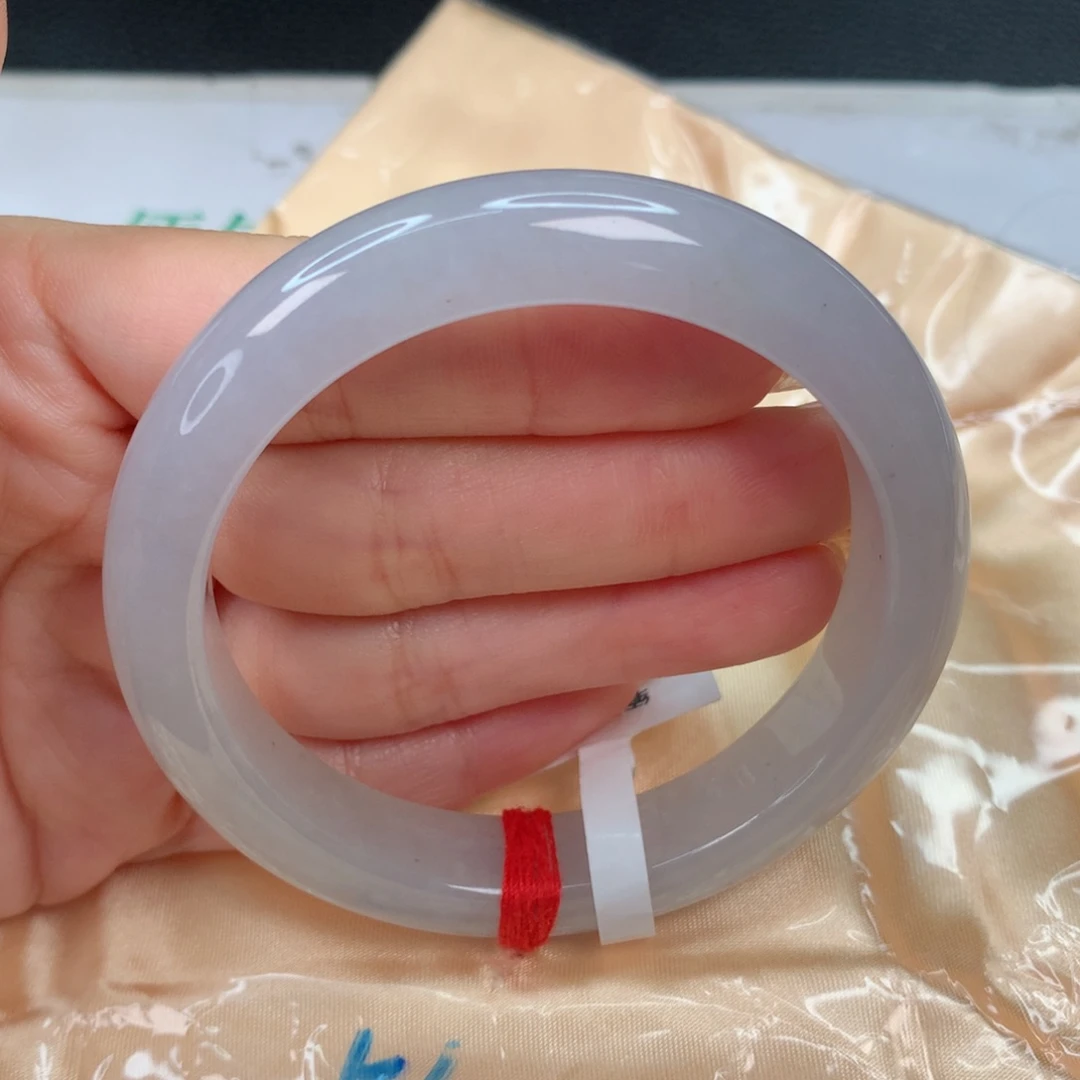 翡翠手镯未镶嵌56-57 烟紫