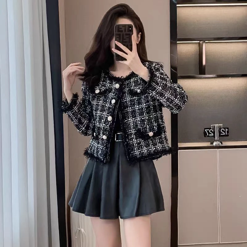 JESXIE GEDGER 【102343】短款轻奢巨好看小香风外套