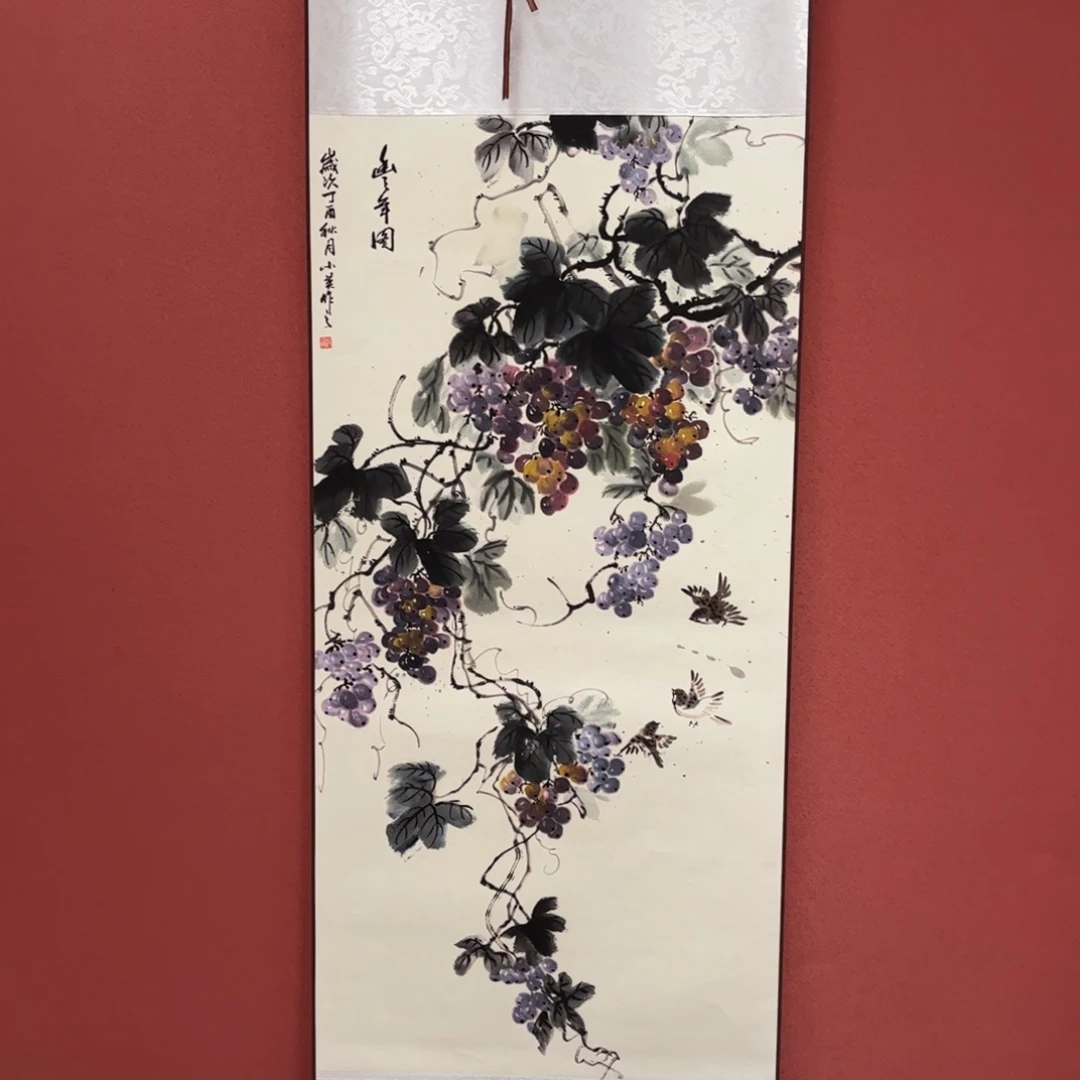 竖款43/140紫色葡萄
