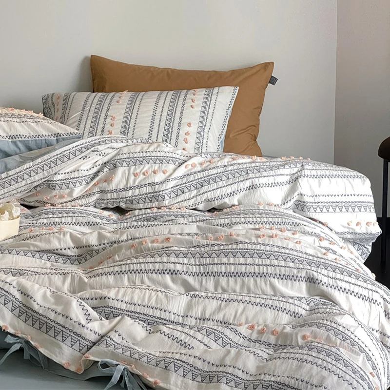 法式奶油风丨四件套三件套全棉纯棉床单被套轻奢高级感床品