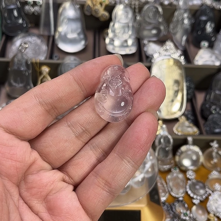 A****石英质玉未镶嵌财神