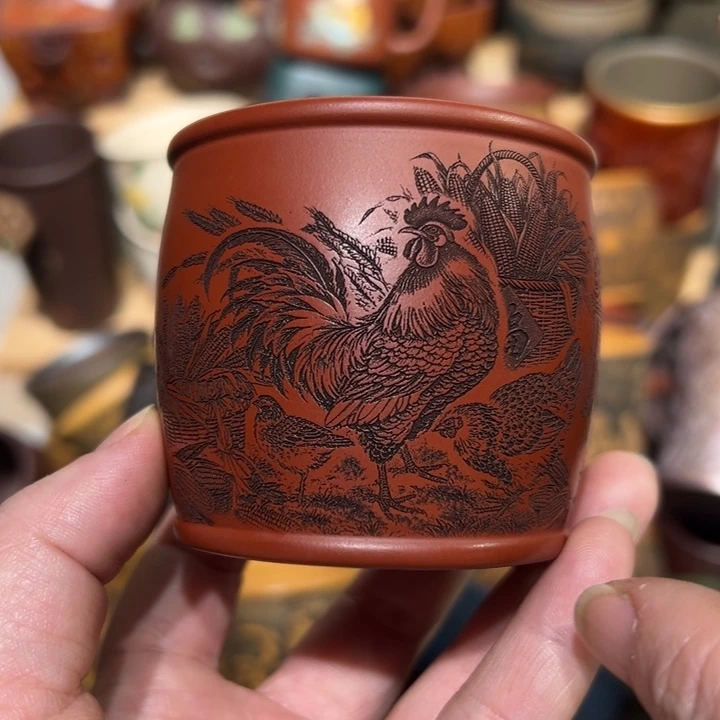 紫砂茶杯宜兴紫砂主人杯