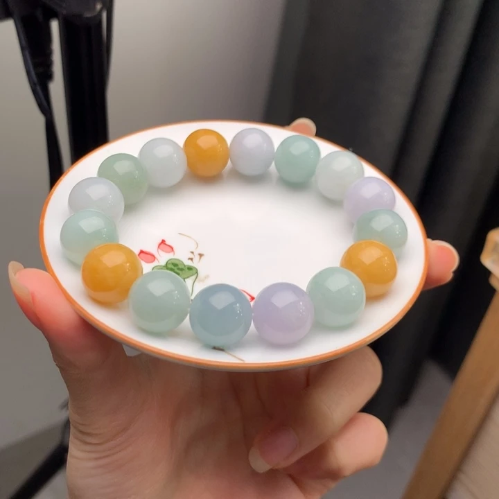 关***关翡翠未镶嵌手链翡翠y1453 卡13.3