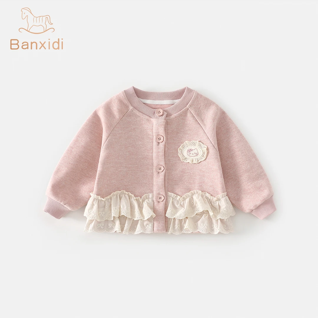 班喜迪女童外套春秋新款儿童衣服秋季洋气公主上衣宝宝秋装小童装