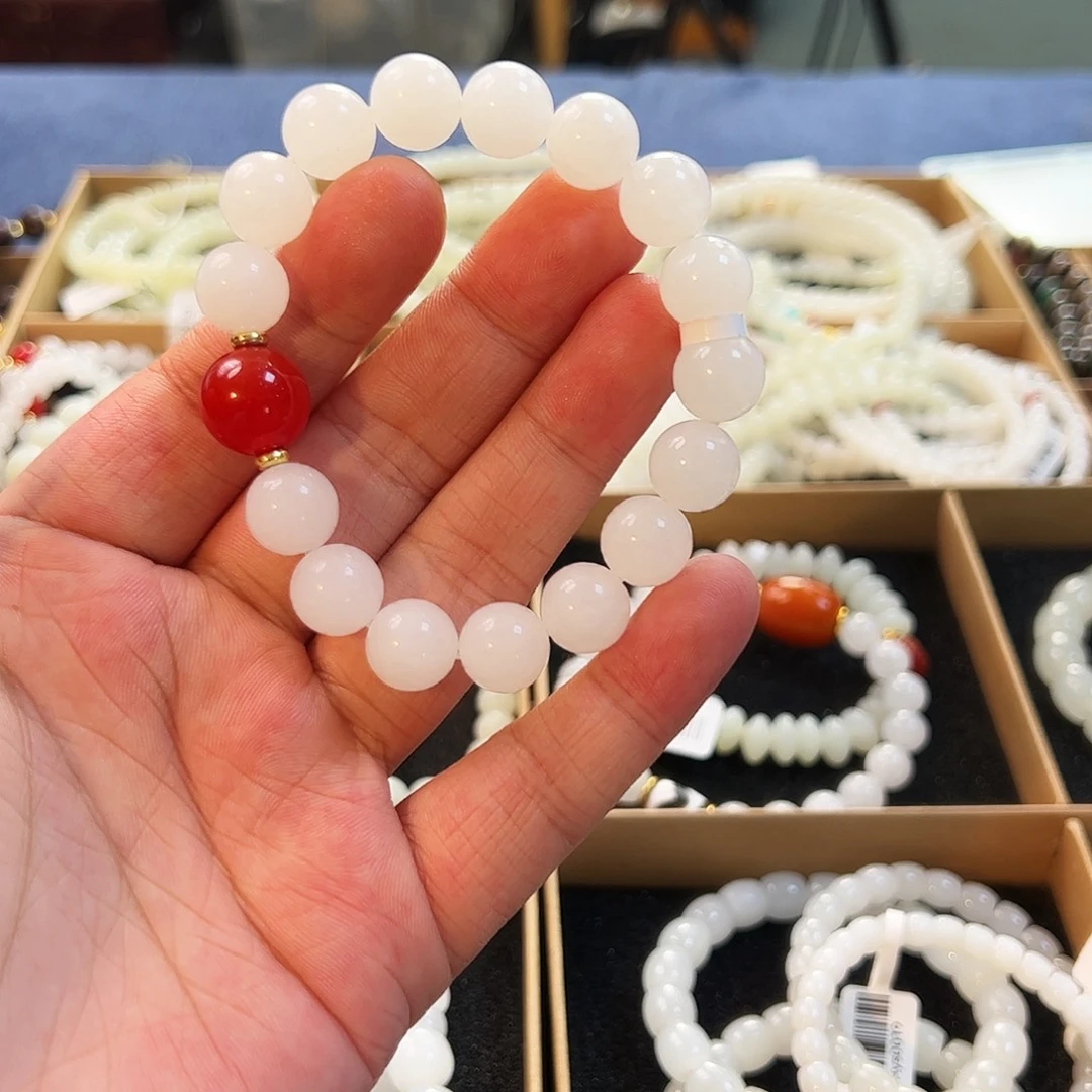 和田玉未镶嵌手串12