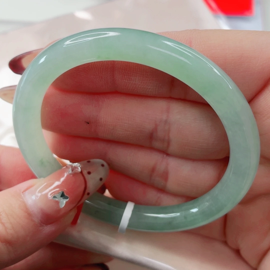 翡翠未镶嵌手镯53.6x474