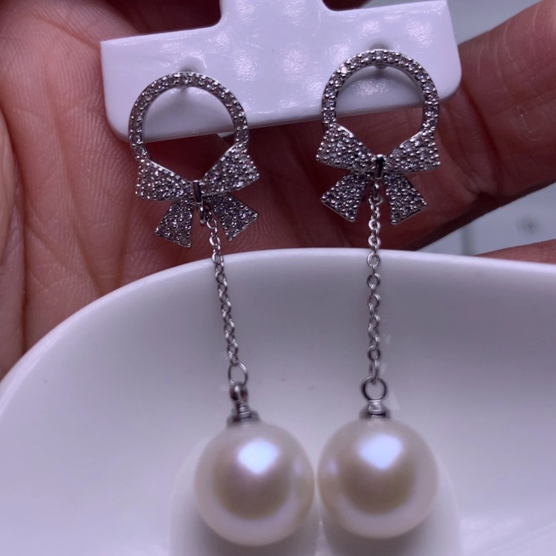 未镶嵌耳饰淡水珍珠