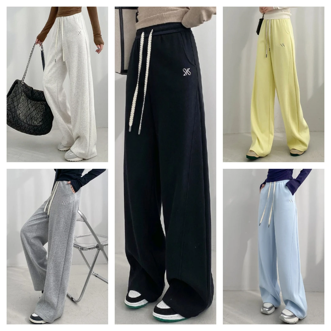 【苏西施】2025新款春季蛋白养肤裤子运动气质显瘦休闲百搭休闲裤女