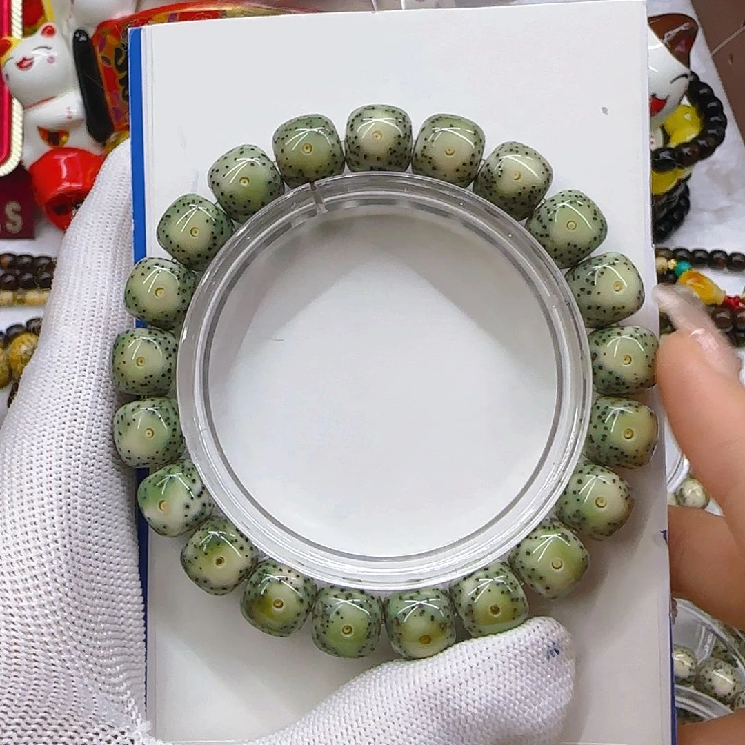 风***下星月菩提手串星月菩提冰绿大眼11/10