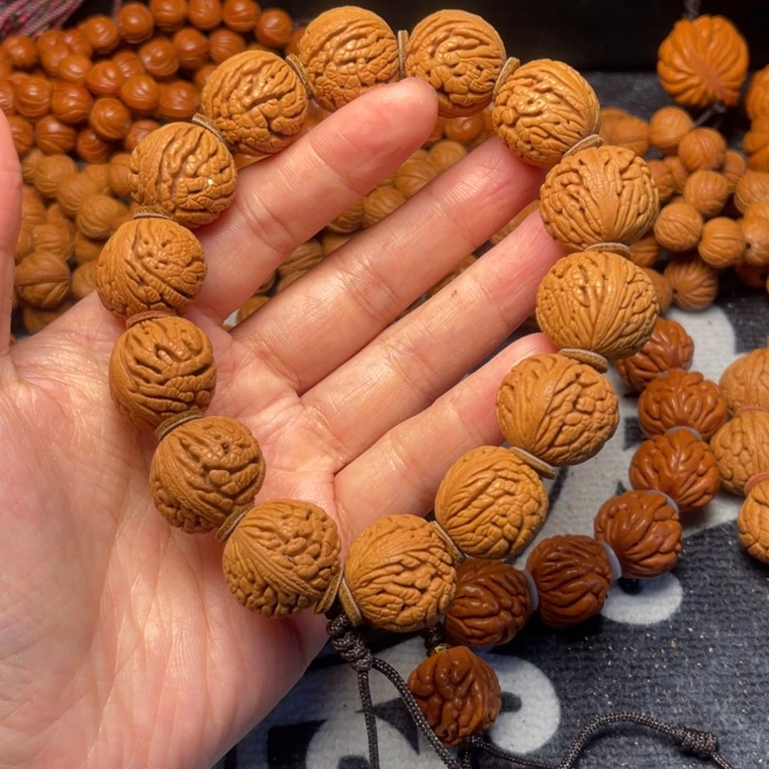 桃核手串龙纹桃核