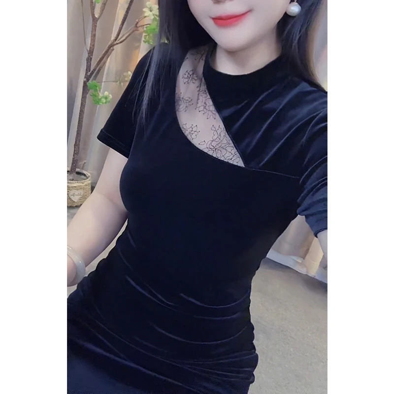 美俪飞扬高领旗袍泡泡袖旗袍日常做旧内搭黑色修身名媛中国风