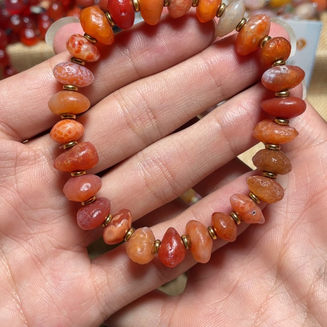 然***物玛瑙/玉髓手链合金