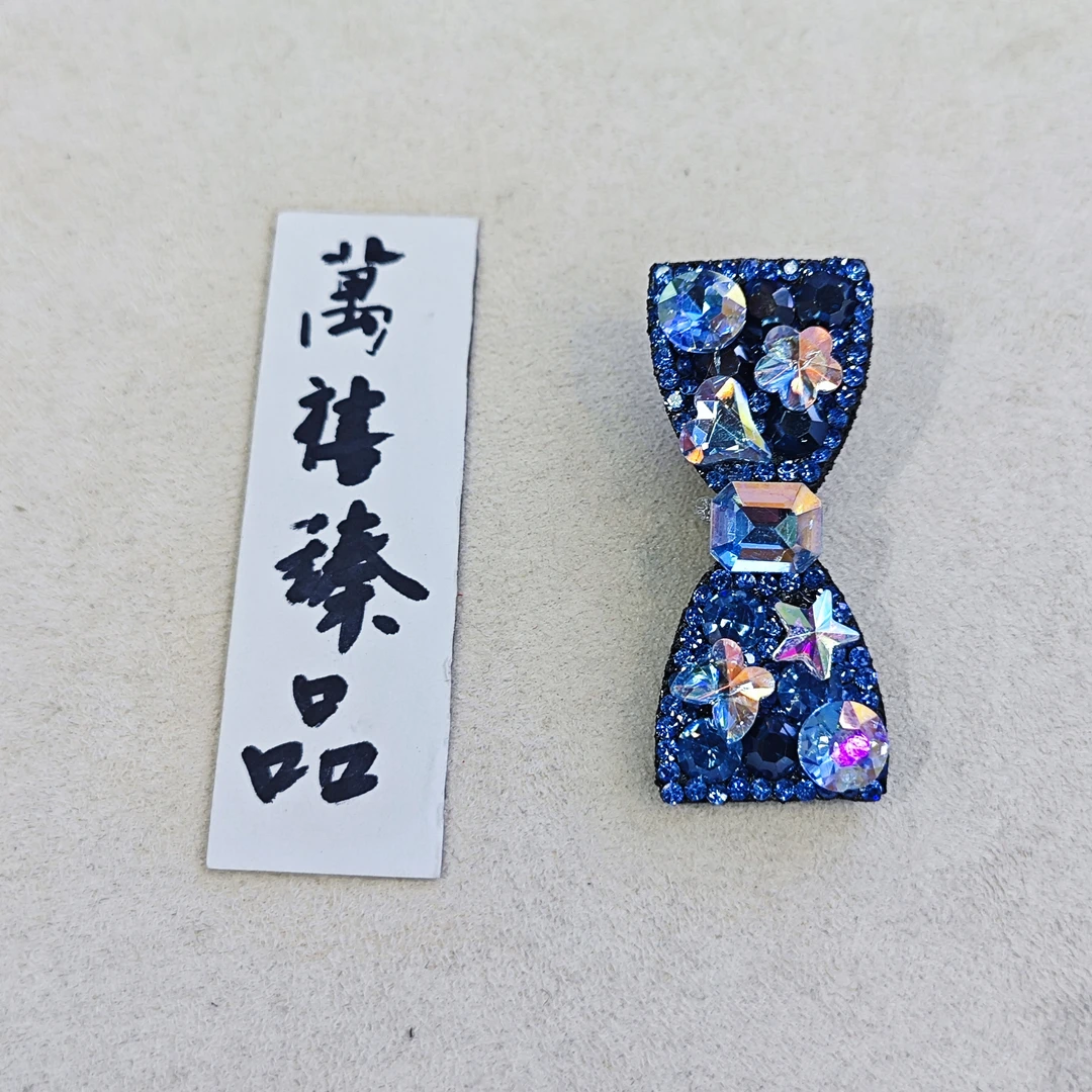 蓝色蝴蝶结侧边夹143 gz