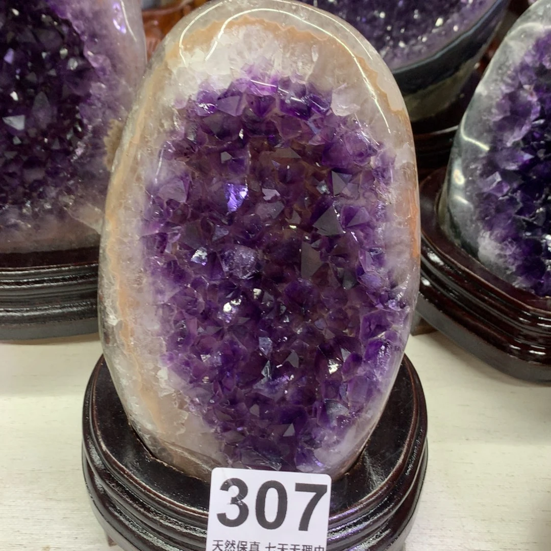 摆件紫晶未镶嵌水晶