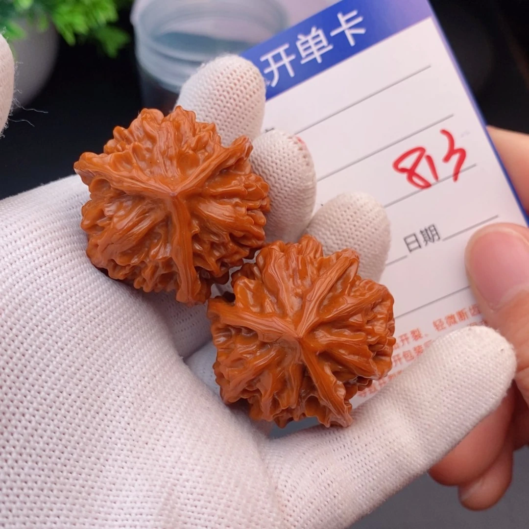 文玩核桃把件38三棱813