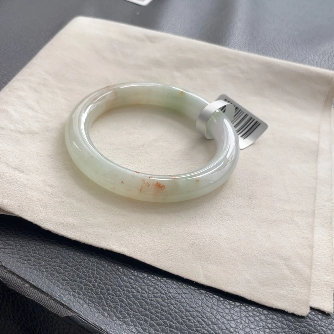 翡翠未镶嵌手镯纹55圆条