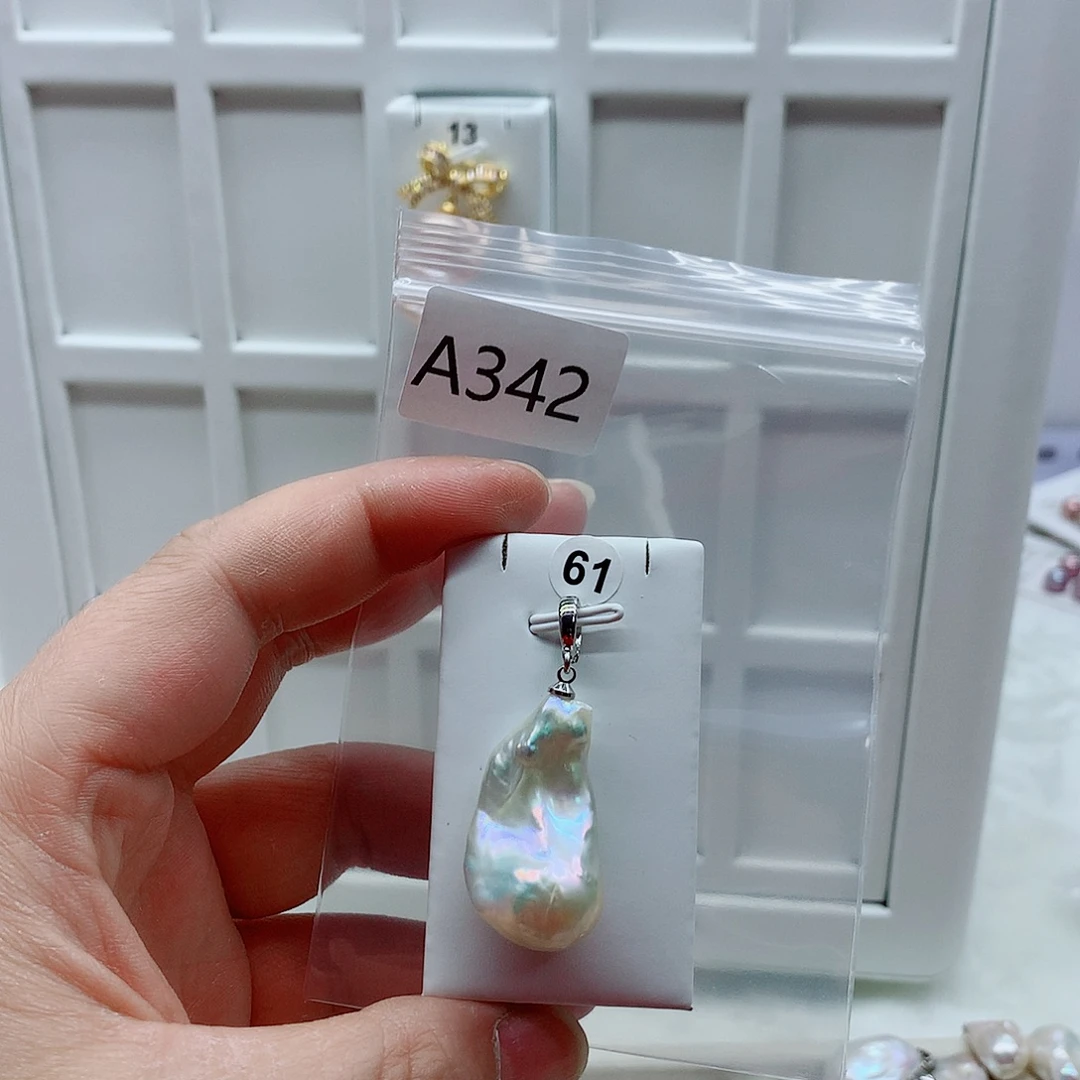 淡水珍珠吊坠(不含链)合金