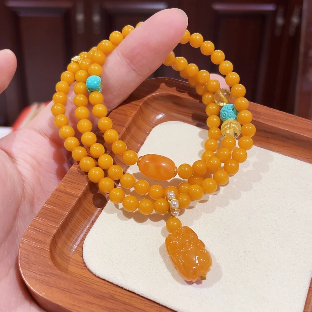 蜜蜡未镶嵌手链手串