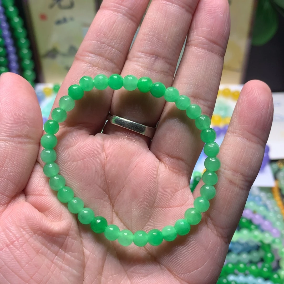 翡翠散珠果绿珠子卡6