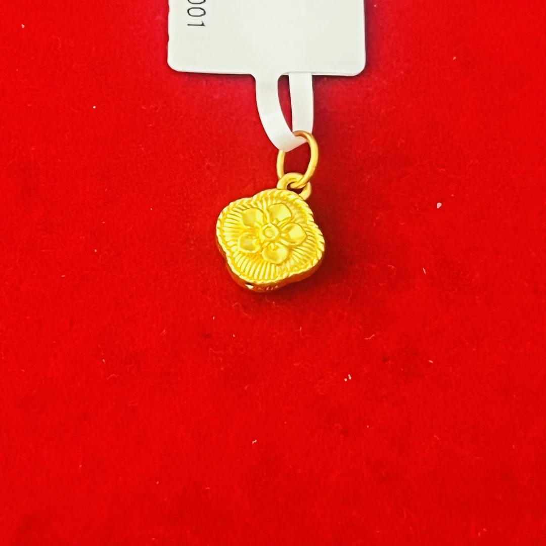 【奇奇专享】足金999 小花吊坠 XP 0.52
