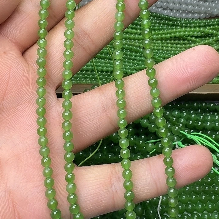 和田玉未镶嵌颈饰碧玉冰阳绿卡4