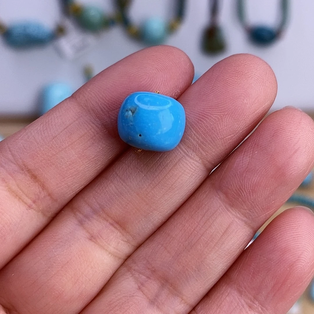 未镶嵌绿松石珠宝奇石10.7×9.3