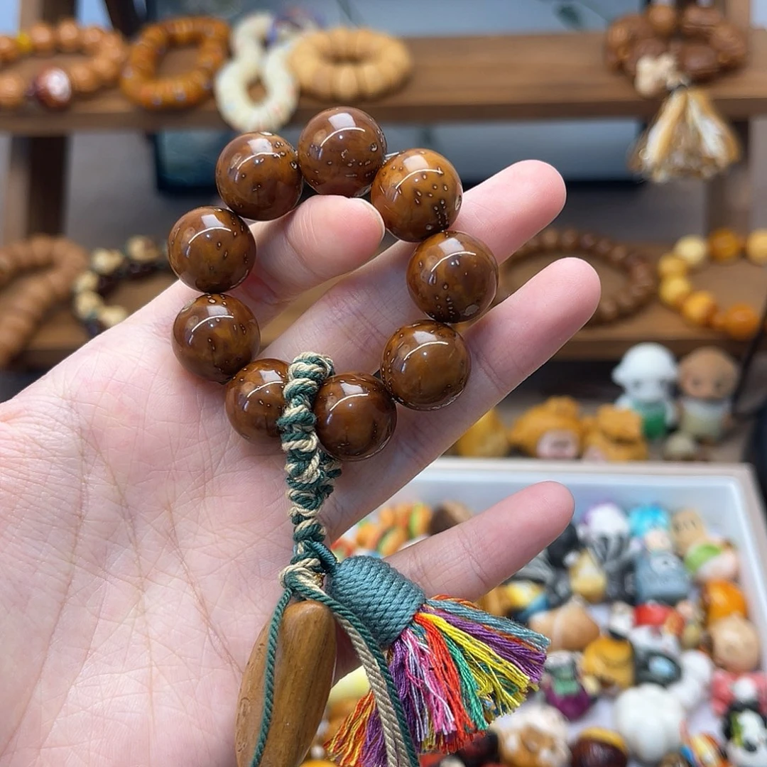 紫金鼠手串咖*搭配抱枕