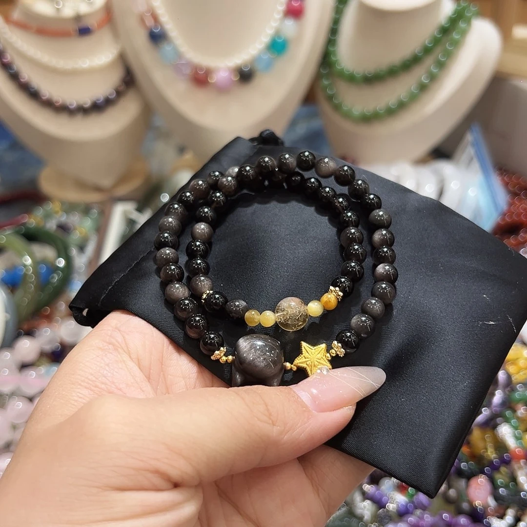 未镶嵌手链长石紫*：