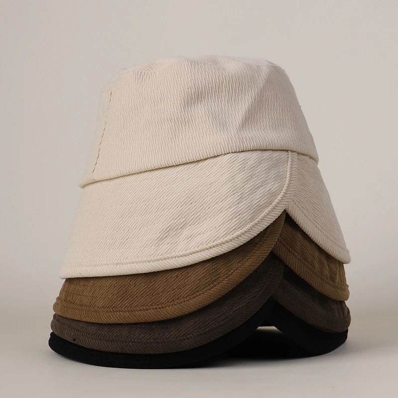 2025秋冬新款渔夫帽时尚百搭氛围感后帽檐开叉盆帽时尚优雅帽子女