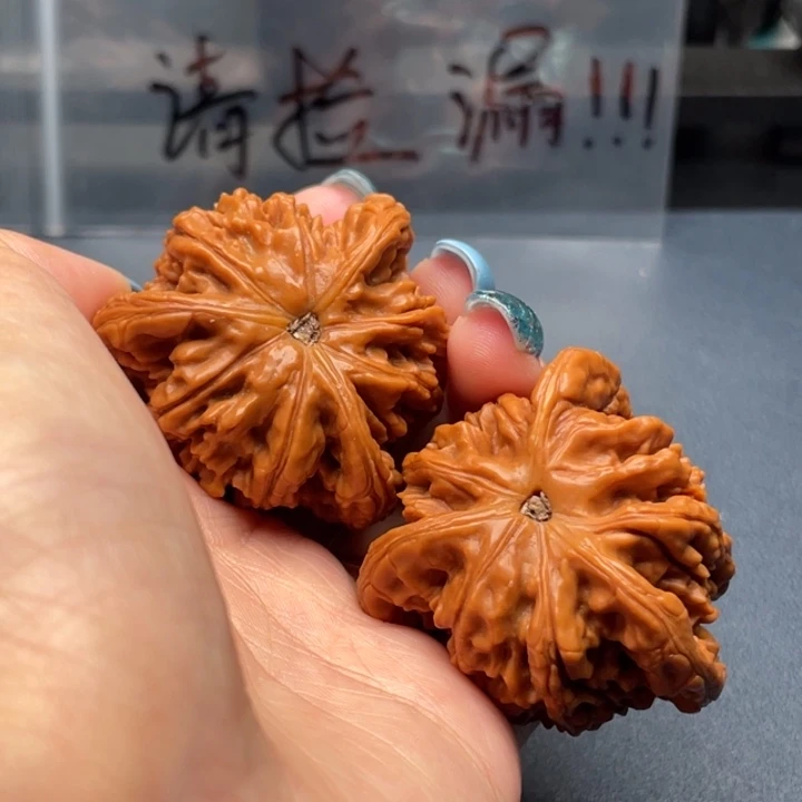 ？***文玩核桃吊坠白狮子