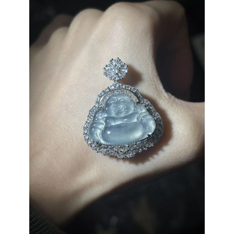 天然A货翡翠MG02佛公吊坠多样性发一