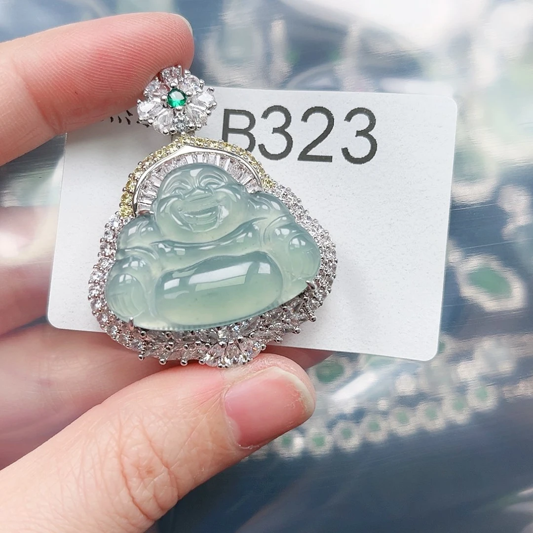 翡翠颈饰未镶嵌翡翠323