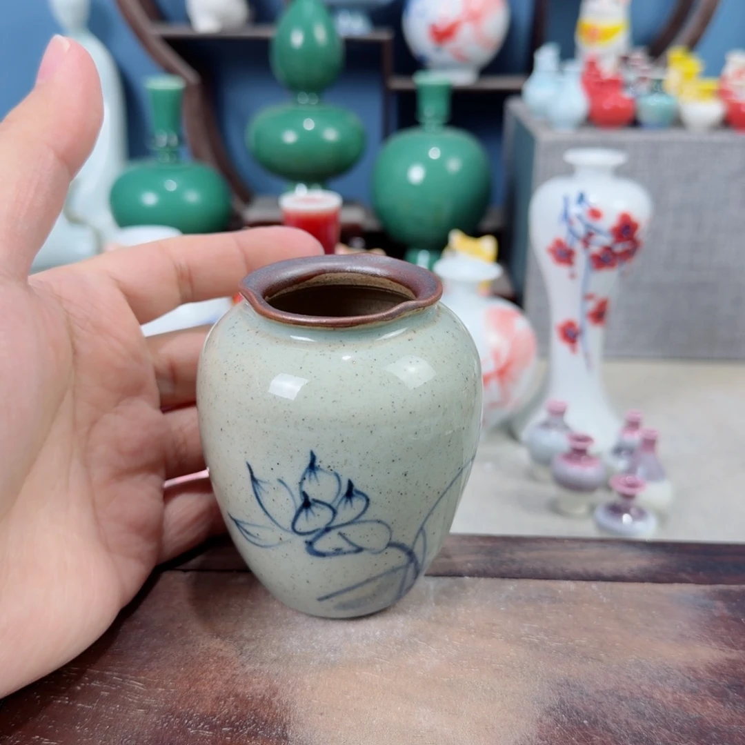 陶瓷手工小花器摆件