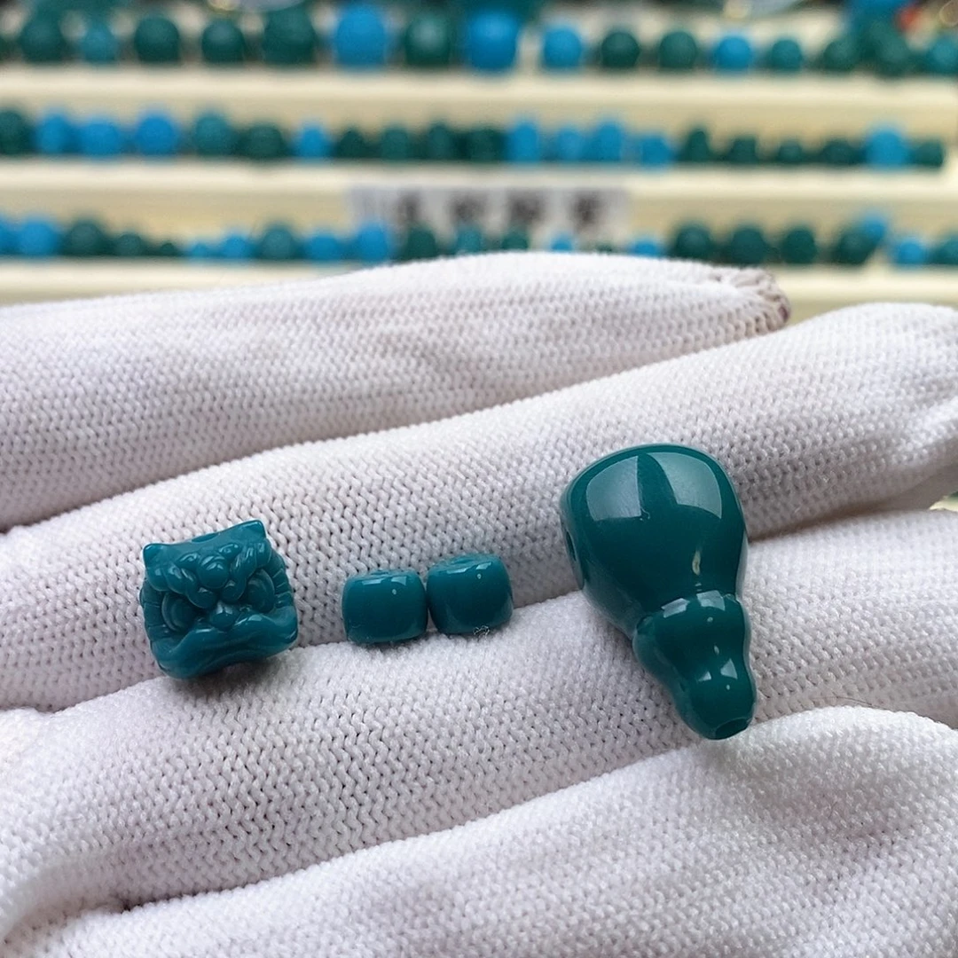 琉璃颈饰十***藏蓝绿色12奶嘴三通+6直切 醒狮