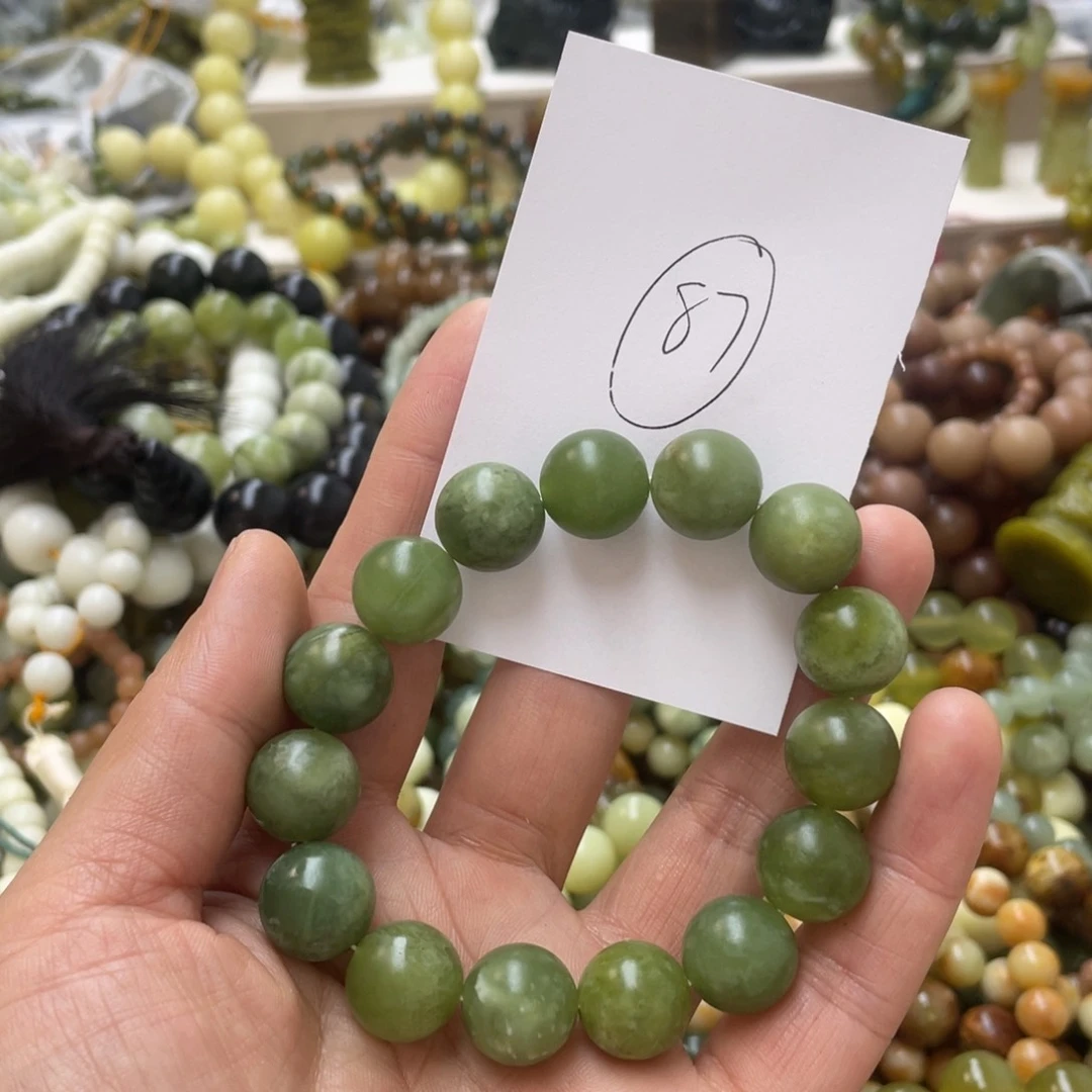 蛇纹石玉手链合金