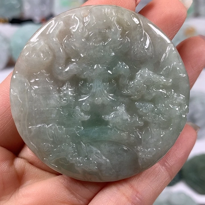 翡翠未镶嵌颈饰龙行天下福利