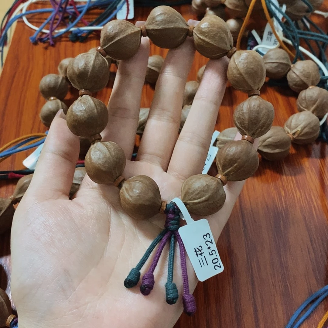 手串橄榄核一*黑原生态正宗梅林铁核